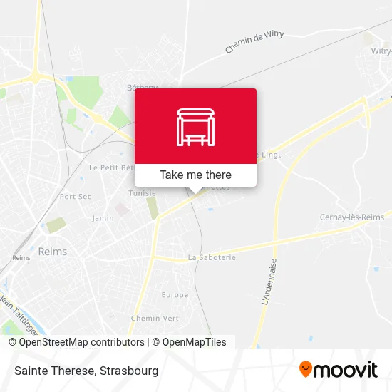 Sainte Therese map