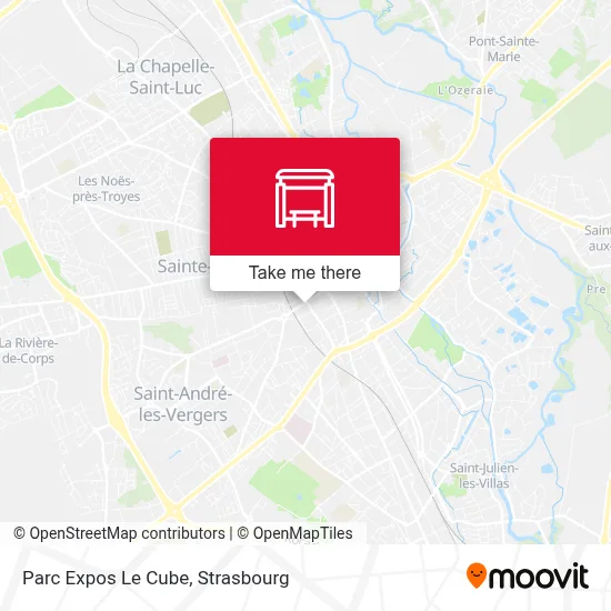 Parc Expos Le Cube map