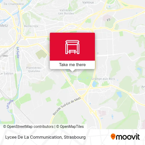 Lycee De La Communication map