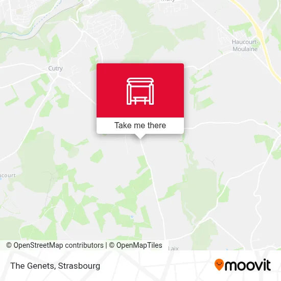 Les Genets map