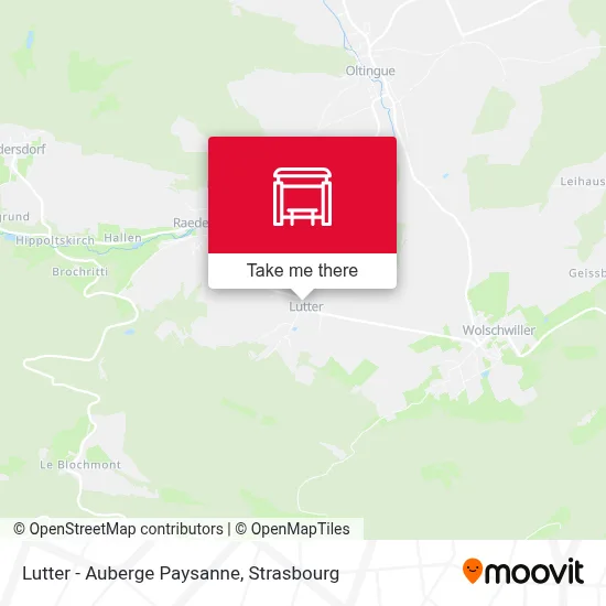 Lutter - Auberge Paysanne map