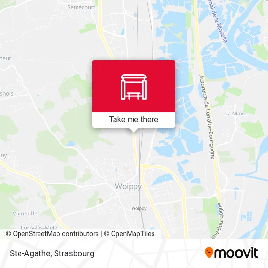 Ste-Agathe map