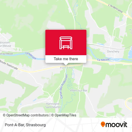 Pont-A-Bar map