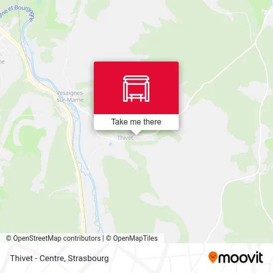 Thivet - Centre map