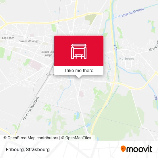 Fribourg map