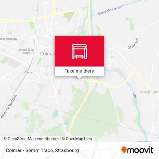 Colmar - Semm Trace map