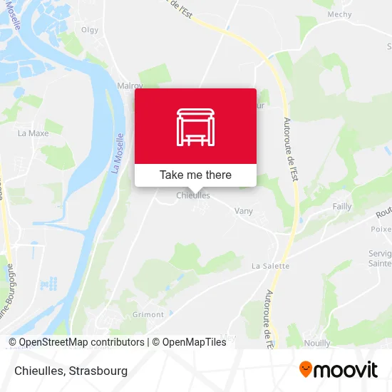 Chieulles map