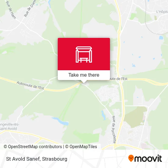 St Avold Sanef map