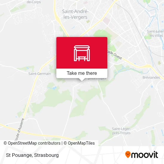 St Pouange map