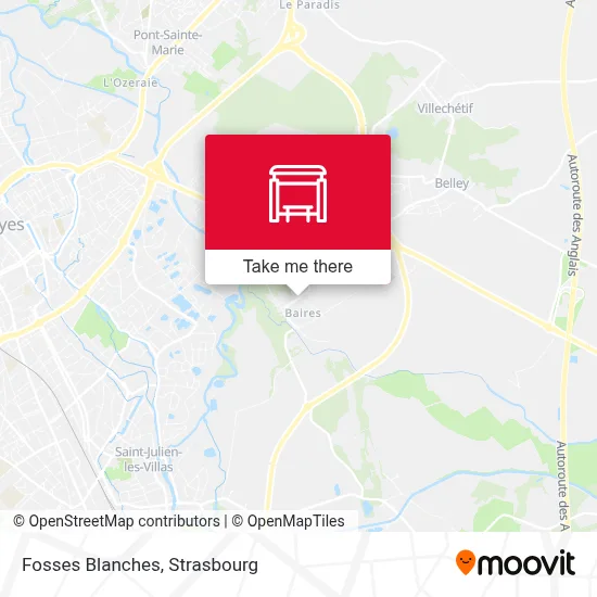 Fosses Blanches map