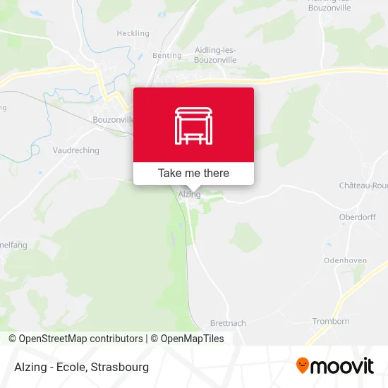 Alzing - Ecole map