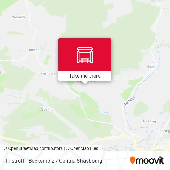Filstroff - Beckerholz / Centre map