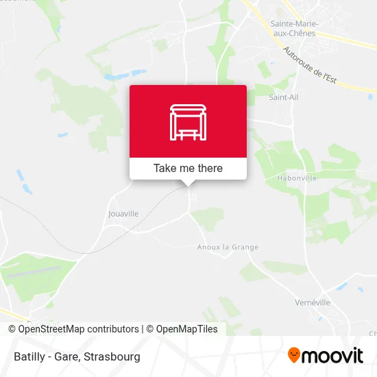 Batilly - Gare map
