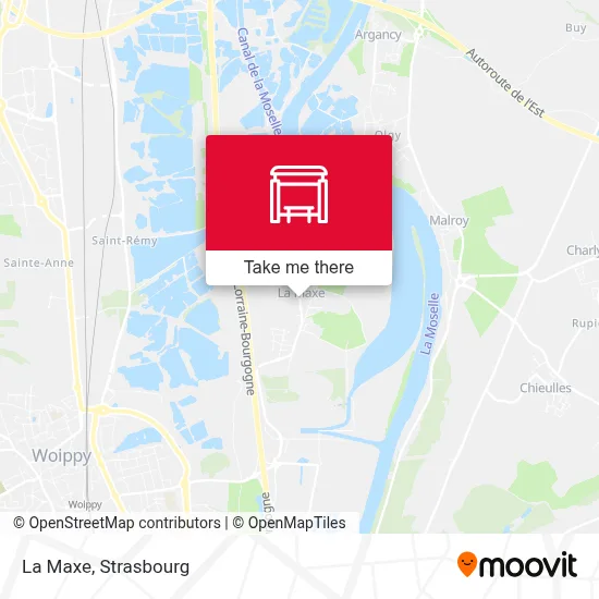 La Maxe map