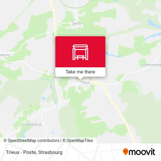 Trieux - Poste map