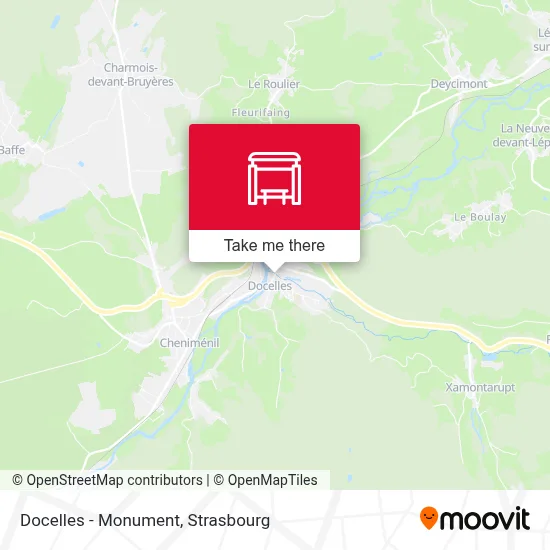 Docelles - Monument map