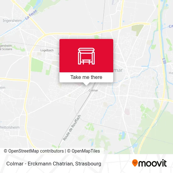 Colmar - Erckmann Chatrian map