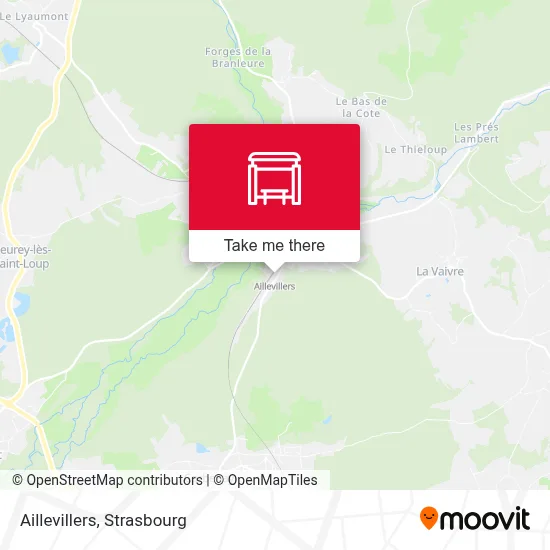 Aillevillers map