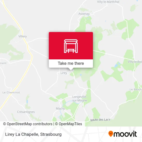 Lirey La Chapelle map