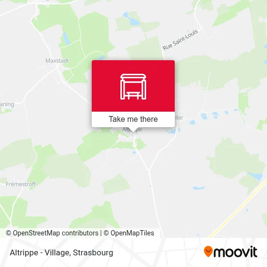 Altrippe - Village map