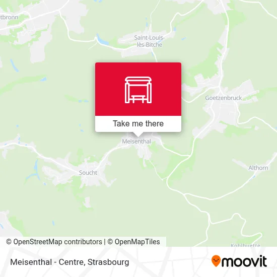 Meisenthal - Centre map