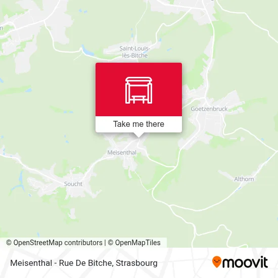 Meisenthal - Rue De Bitche map