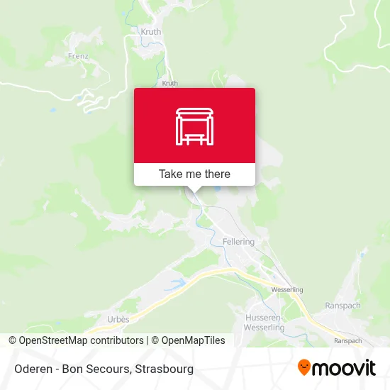 Oderen - Bon Secours map