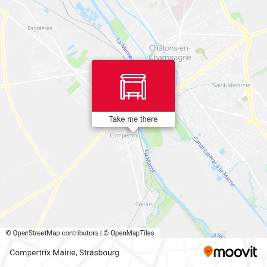 Compertrix Mairie map