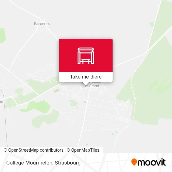 College Mourmelon map
