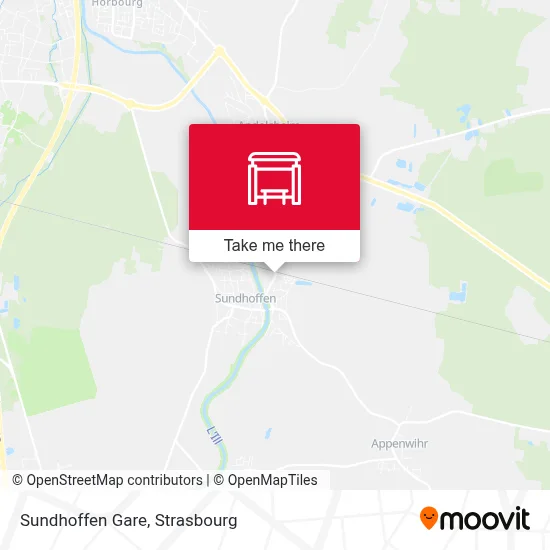 Sundhoffen Gare map