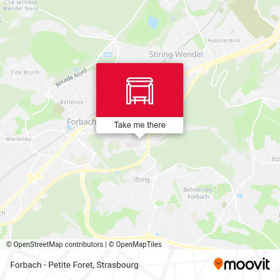 Forbach - Petite Foret map