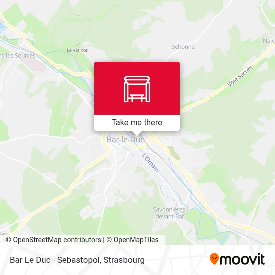 Bar Le Duc - Sebastopol map