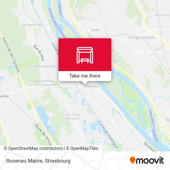 Rosenau Mairie map