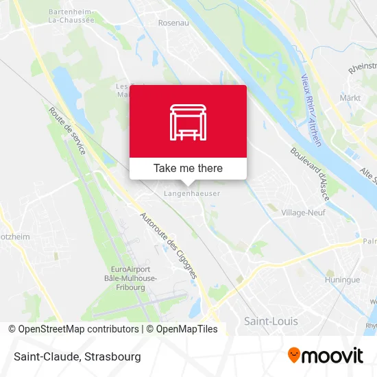 Saint-Claude map