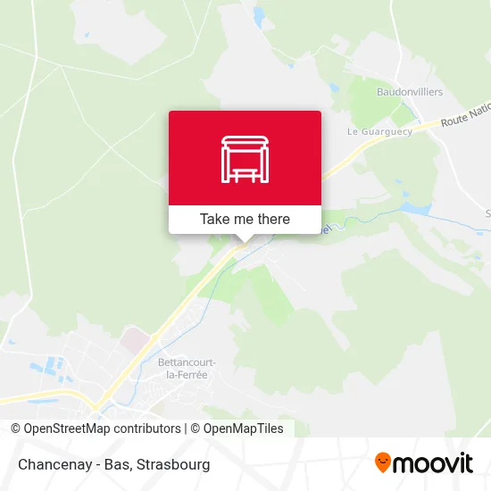 Chancenay - Bas map