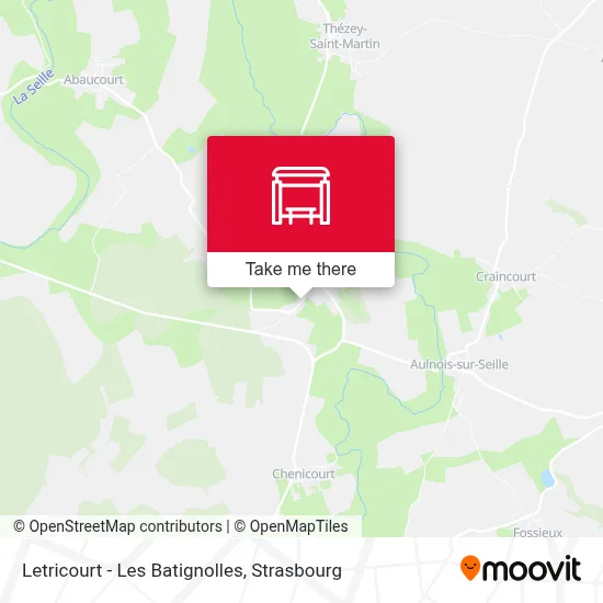 Letricourt - Les Batignolles map