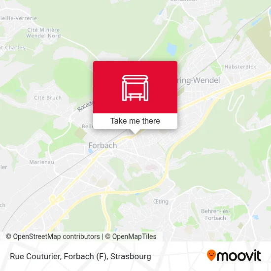 Rue Couturier, Forbach map