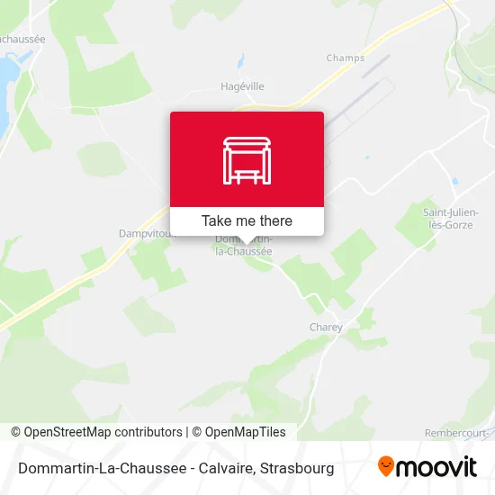 Dommartin-La-Chaussee - Calvaire map