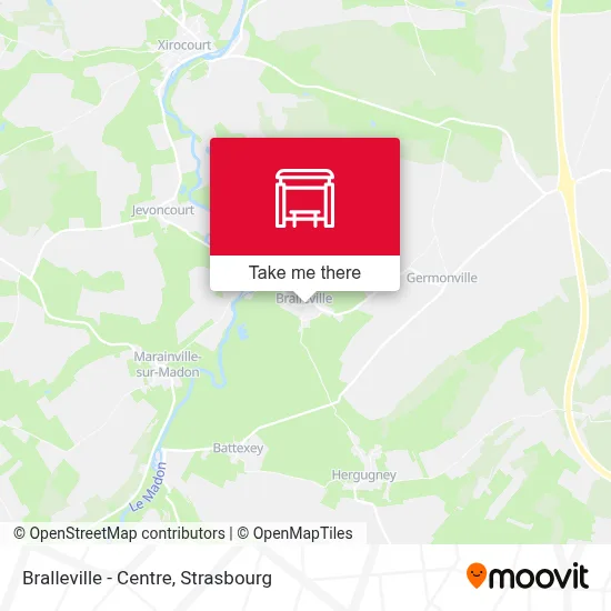 Bralleville - Centre map