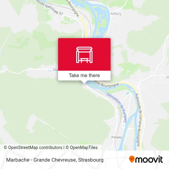 Marbache - Grande Chevreuse map
