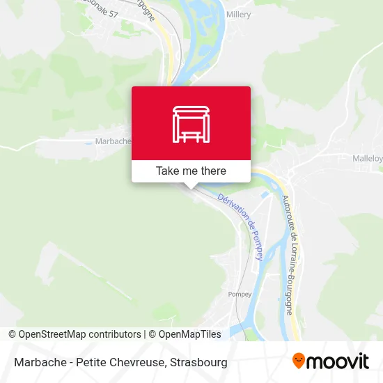 Marbache - Petite Chevreuse map