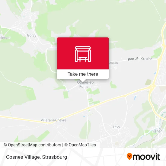 Cosnes Village map