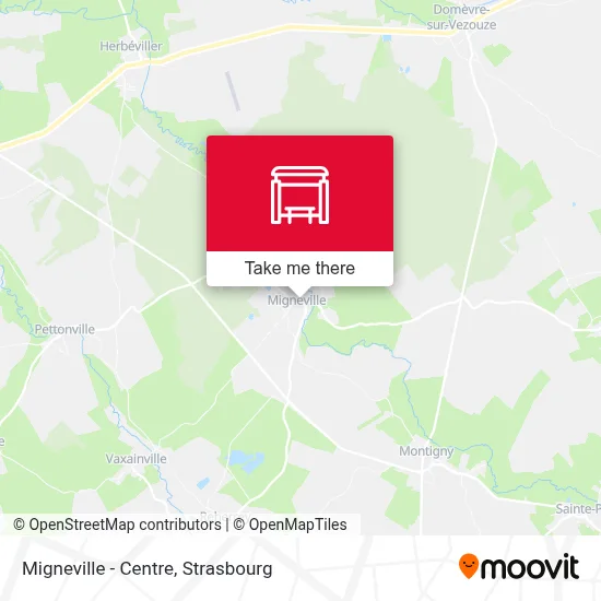 Migneville - Centre map