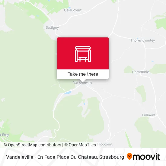 Vandeleville - En Face Place Du Chateau map