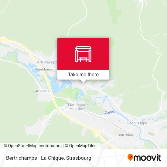 Bertrichamps - La Chique map