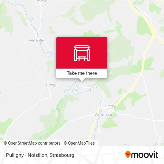 Pulligny - Noisillon map