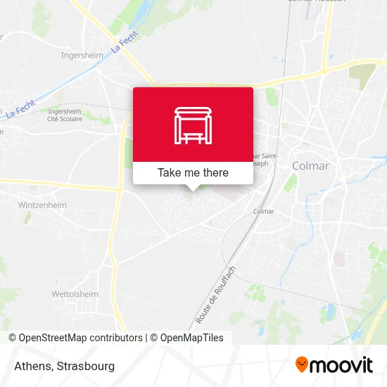Athenes map