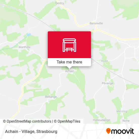Achain - Village map