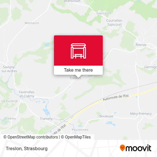 Treslon map