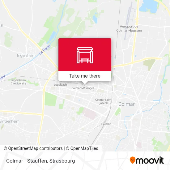 Colmar - Stauffen map